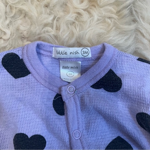 Little Mish Heart Footies - Picture 2 of 3